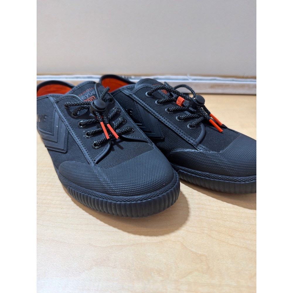 Feiyue 1920 Eco Black Orange Nylon Low Top Sneakers Mens 12 FU100236U